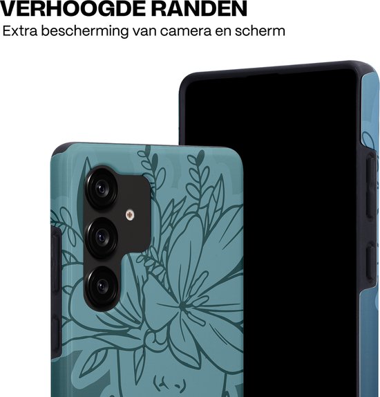 Casetastic Hoesje Geschikt voor Samsung S25 Ultra - Stijlvolle Beschermende Duo-layer Case - Flora Femme
