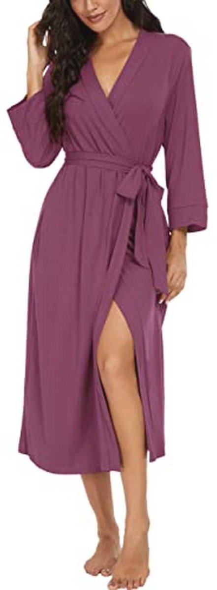 Zachte lange of korte badjas voor dames - Gebreide kimono gewaden voor optimaal comfort