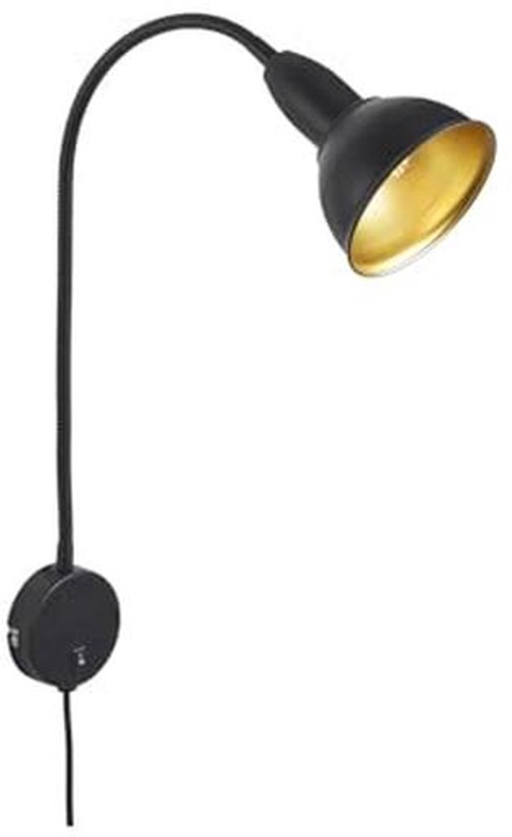 Moderne Bedlamp en Wandlamp met Flexibele Arm en Aan/Uit Schakelaar - E14, Max. 25 Watt, Z