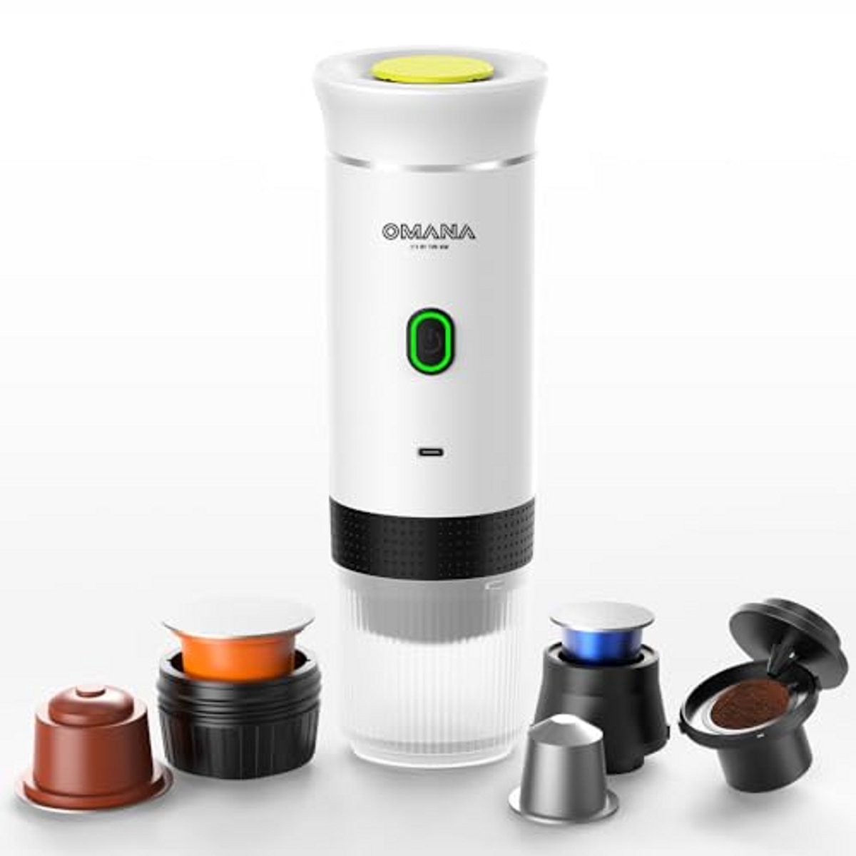 Draagbare 3-in-1 Koffiezetapparaat voor Auto, Thuis en Camping - Draadloos en Elektrisch