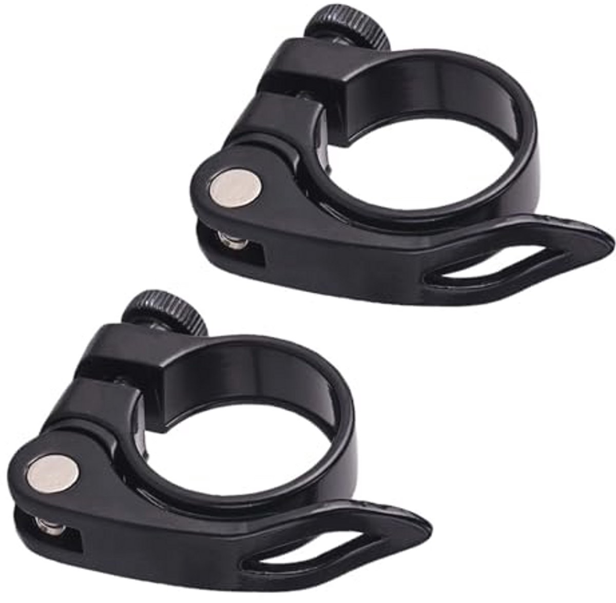 Fietszadelpenklemmen 31,8 mm - 2 Stuks met Snelspanhendel voor Fiets