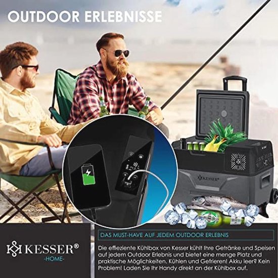 Elektrische Koelbox met APP-bediening - 30 Liter Vriezer voor Auto, Vrachtwagen, Boot en Kamperen - Tot -20°C — afbeelding 4