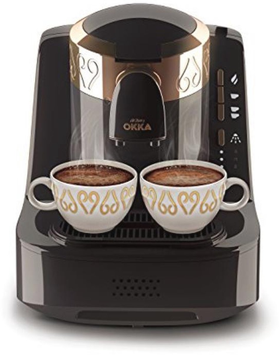 Compact Turks Koffiezetapparaat met Zelfreiniging en 3 Cupmaten