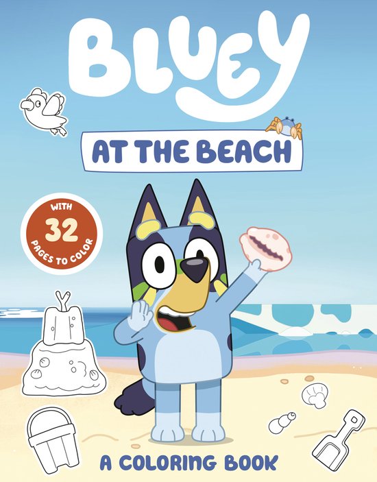 Bluey- Bluey: At the Beach: A Coloring Book