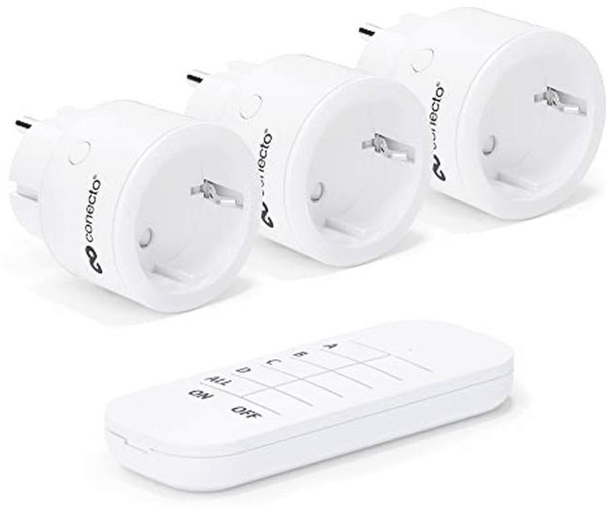 Draadloze Stopcontacten Set - 3 Stuks met Afstandsbediening voor Binnen, 2300W, 230V