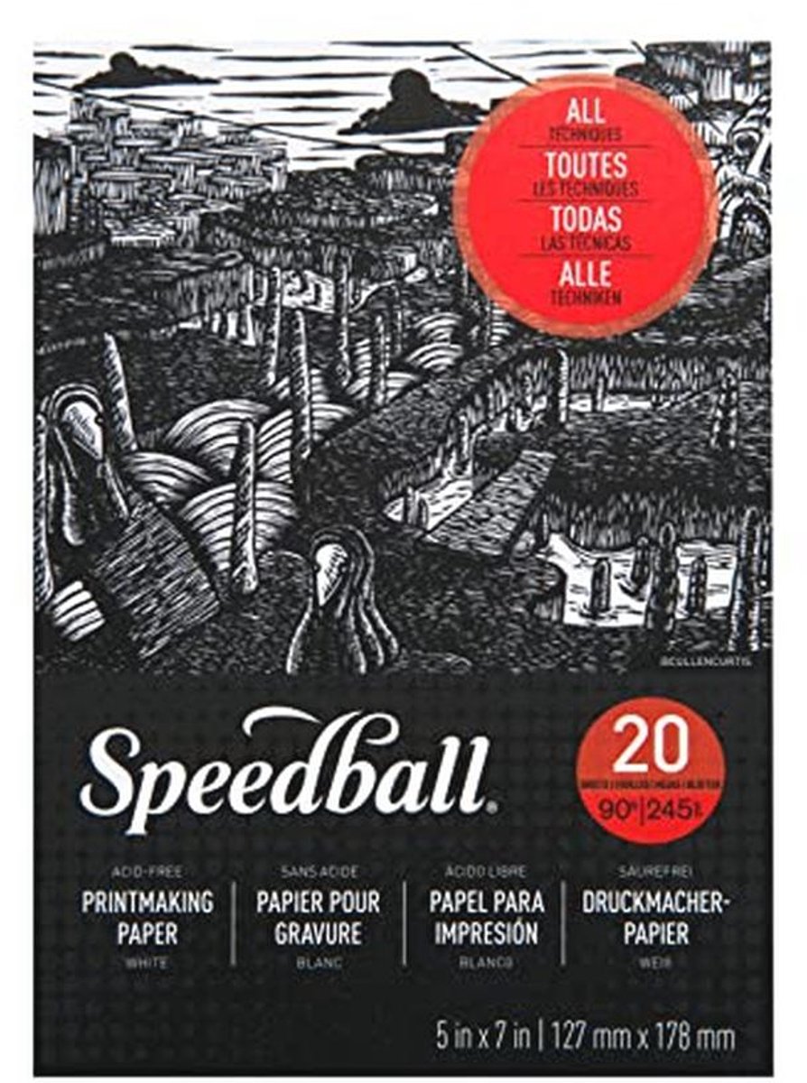 Papieren Printmaking Pad 5" x 7" - Geschikt voor Diverse Printtechnieken