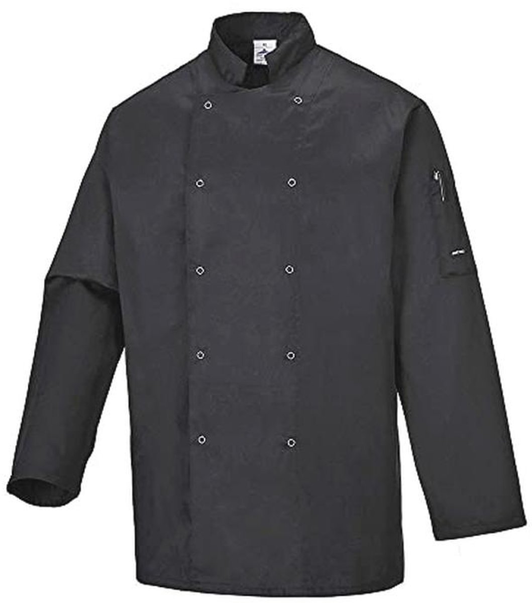 Koksjas voor Koks en Chefs - Maat L - Zwarte Kleur