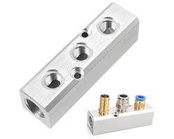 Persluchtverdeler 3-weg met 5 aansluitingen - sluitstukken voor luchtvracht en pompen