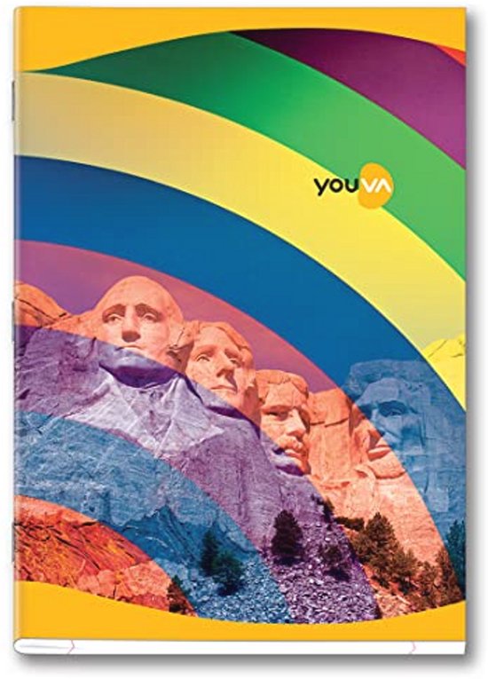Regenboogontwerp Zacht Gebonden Lang Boek - Enkele Lijn - 21 cm x 19,7 cm - Pack van 6 — afbeelding 3