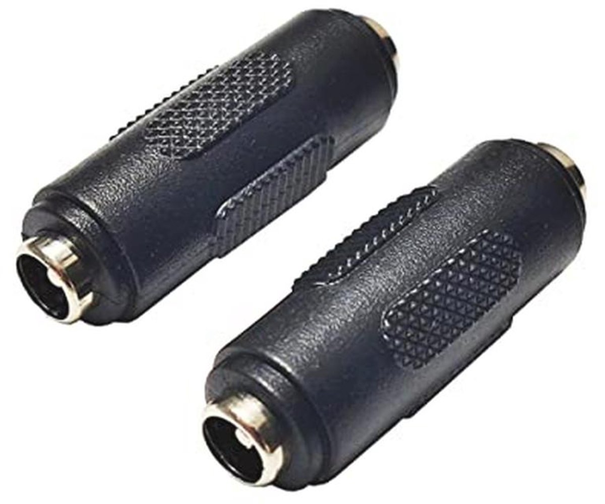 DC 5.5mm x 2.1mm Female Power Connector Adapter voor LED Lamp en Camera - 2 Stuks