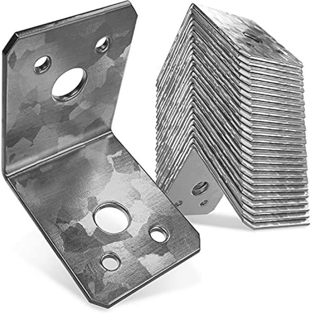 Premium Hoekverbinders - 25 Stuks - Roestvrij Staal voor Zware Belastingen - Hoekhouder en L-Hoek - 50x50x40x2 mm