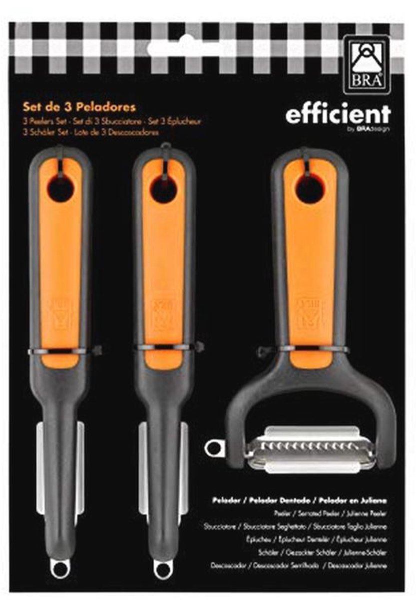 Efficiënte dunschiller set – 3 stuks voor het schillen van groenten en fruit