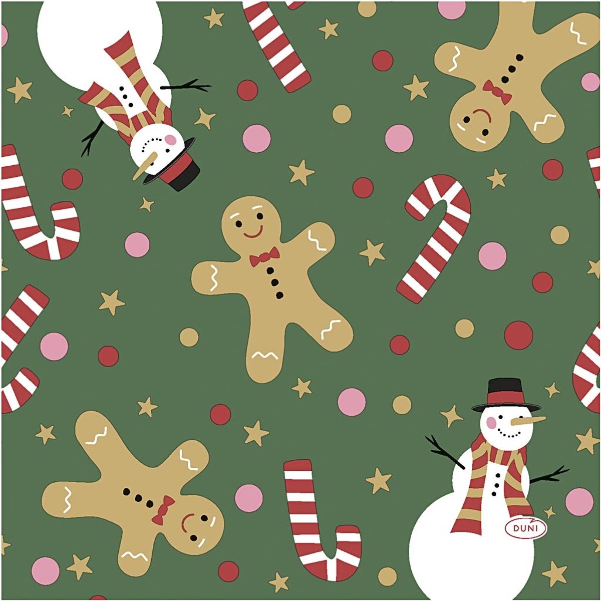 Servetten Kerstsnoep - Kerst Servetten - Papieren Servetten 33x33 cm - 3 Laags - 20 Stuks