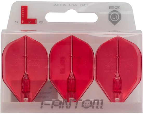 L-Style Fantom EZ L1 Standard Red - Dart Flights van Merkloos — afbeelding 2