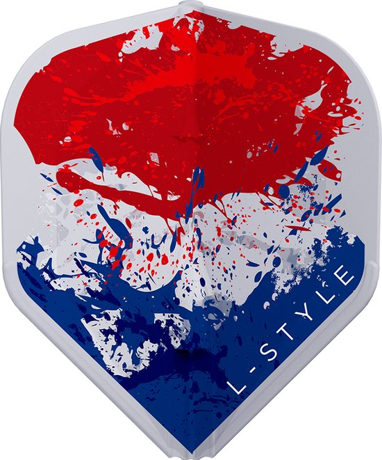 L-Style L1 EZ Jelle Klaasen V6 Clear White - Dart Flights van Merkloos — afbeelding 2