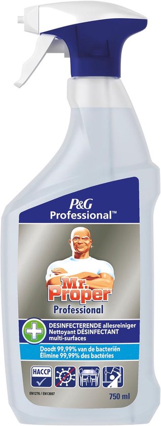 Mrs. Proper Mr Proper Professional Desinfecterende Allesreiniger Spray - 750ML | bol