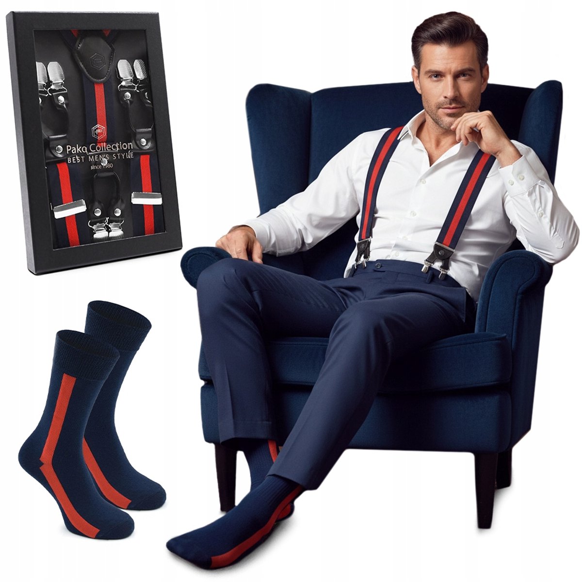 Premium Heren Bretels & Sokkenset - Stijlvol Cadeau