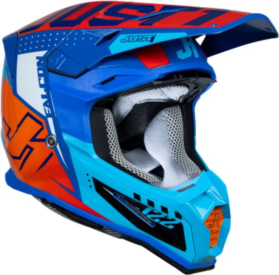 Just1 J-22 F Falcon Helmet – Orange/Blue Maat L