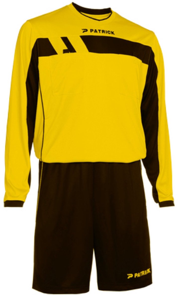 716x1200.jpg Patrick REF525 - Scheidsrechtersset Lange Mouw - Yellow - Afbeelding 1