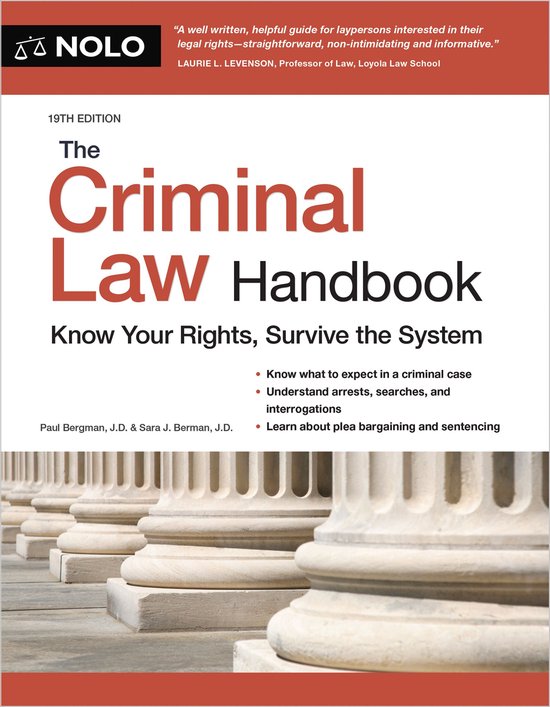 Criminal Law Handbook, The - cover
