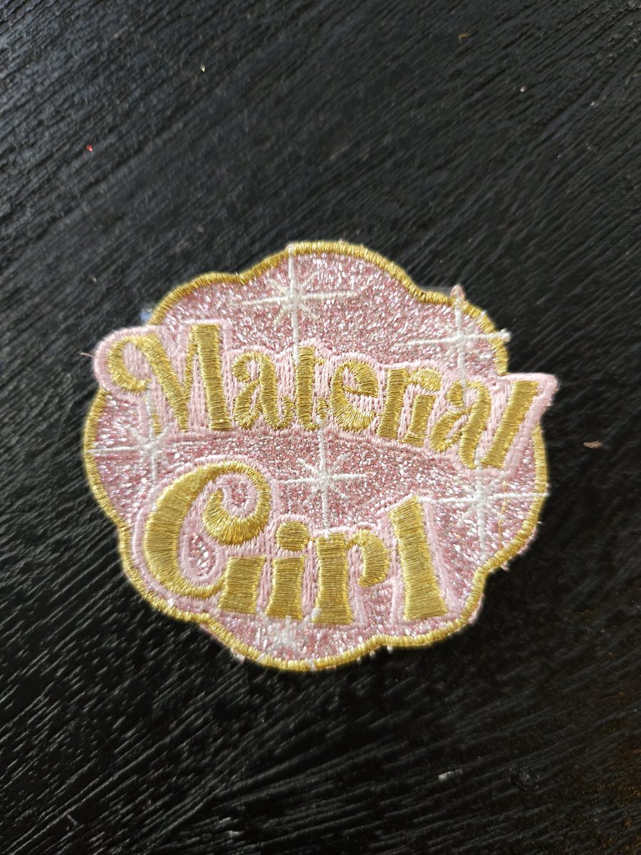 Carnavals embleem Material Girl Glitter