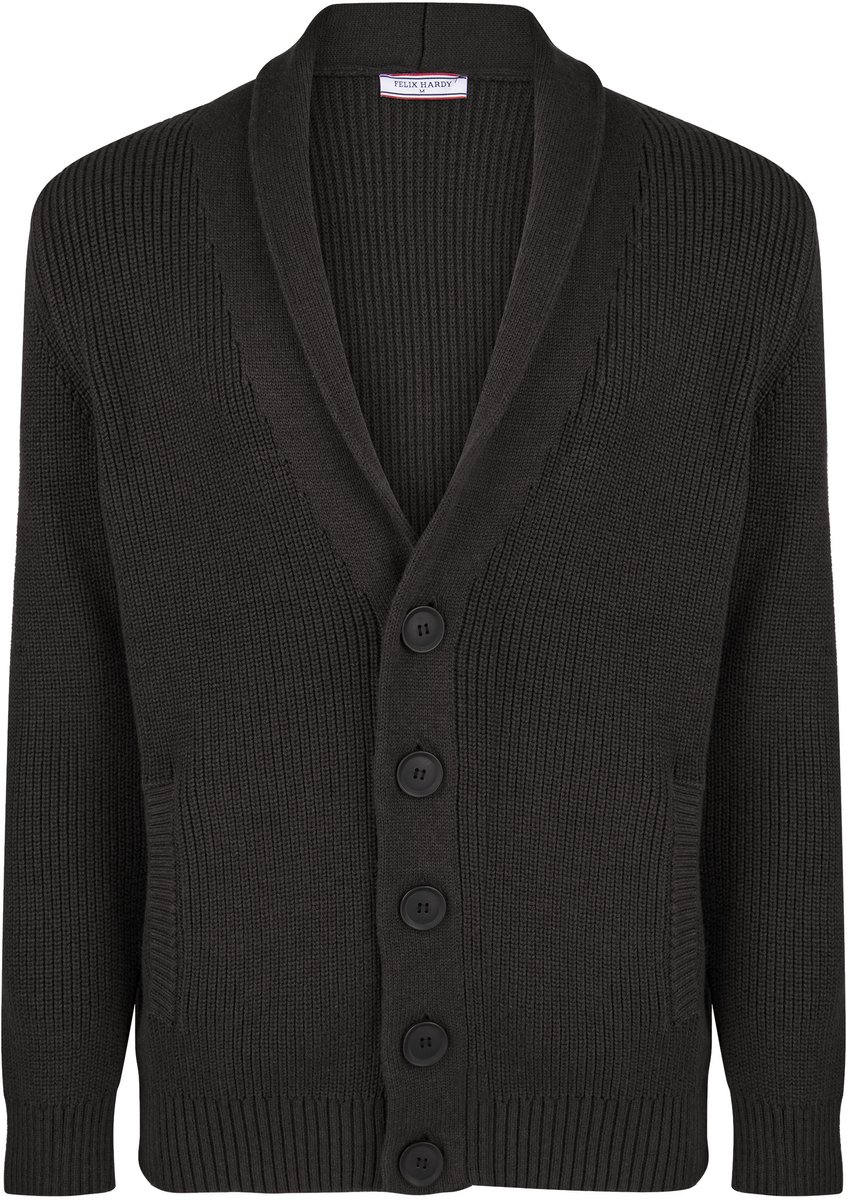 Felix Hardy Vest - Cardigan - 100% Katoen Heren Antraciet - M