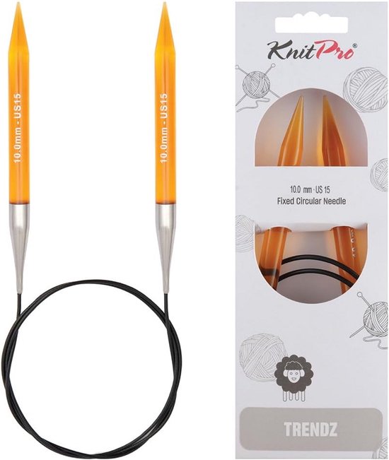Knitpro - Knitpro nova vast (150 cm x 9,00 mm) Rondbreinaalden - 1 Stuk
