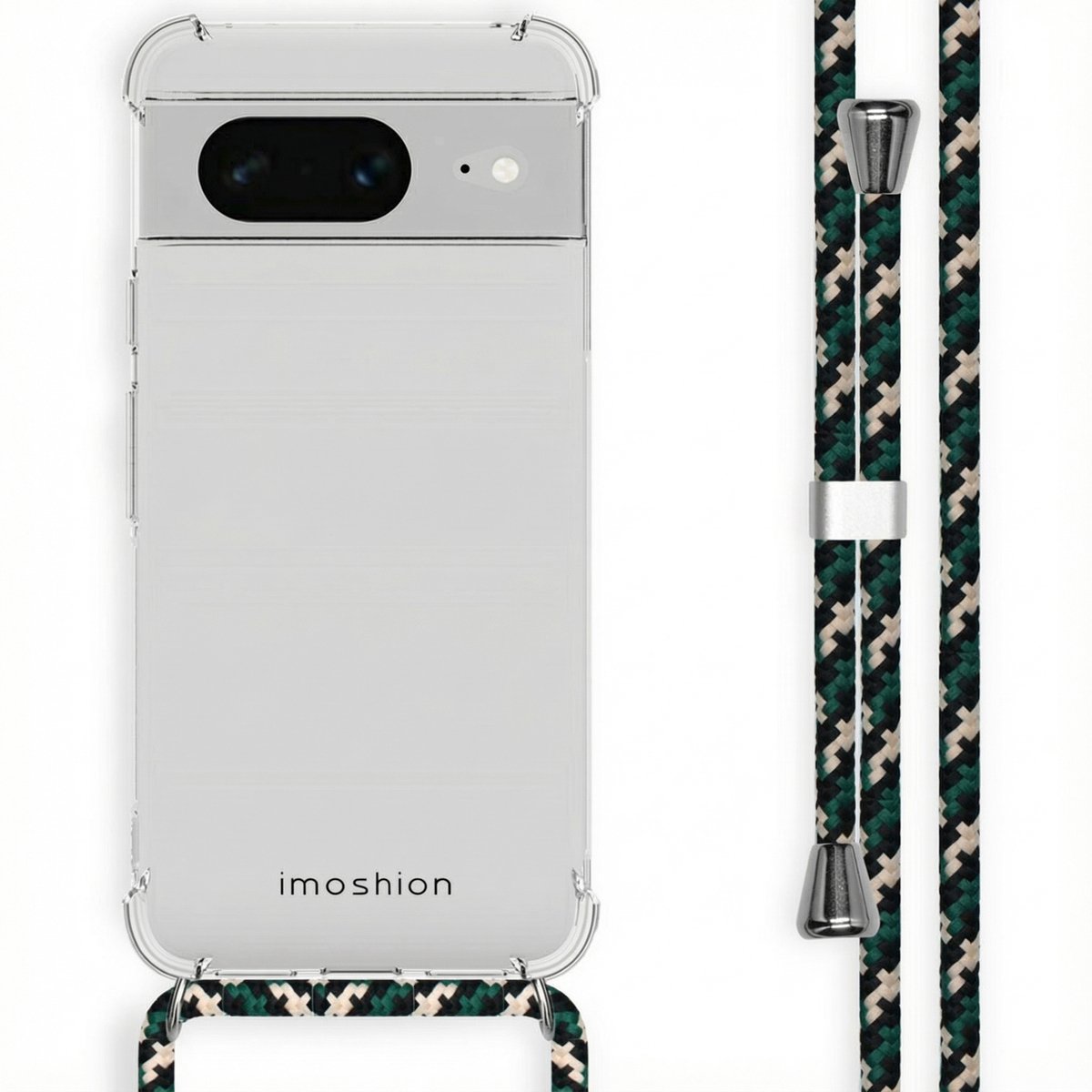 imoshion Hoesje - Geschikt voor Google Pixel 8 - Backcover met koord - Groen