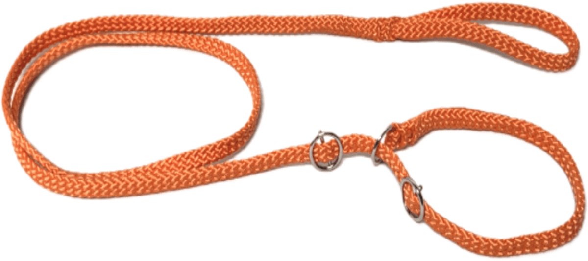 Chikko Quality - Vanglijn met Dubbele Stop - Oranje - 165cmx10mm