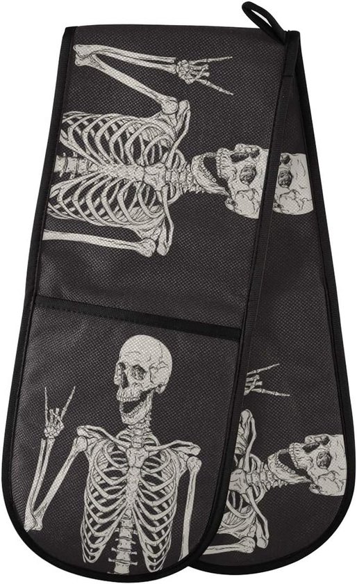 Ovenwant En Pannenlap 2 Delige Set  6 Sets   Taupe Bruin 18x28 Cm