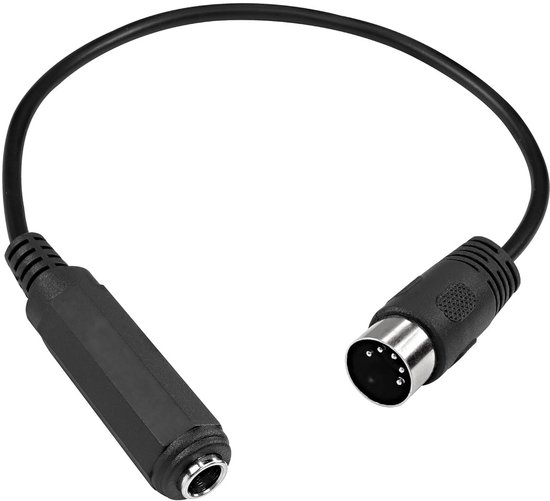 5-Pin MIDI naar 6.35mm (1/4 inch) TRS Stereo Audio Adapter Kabel | bol