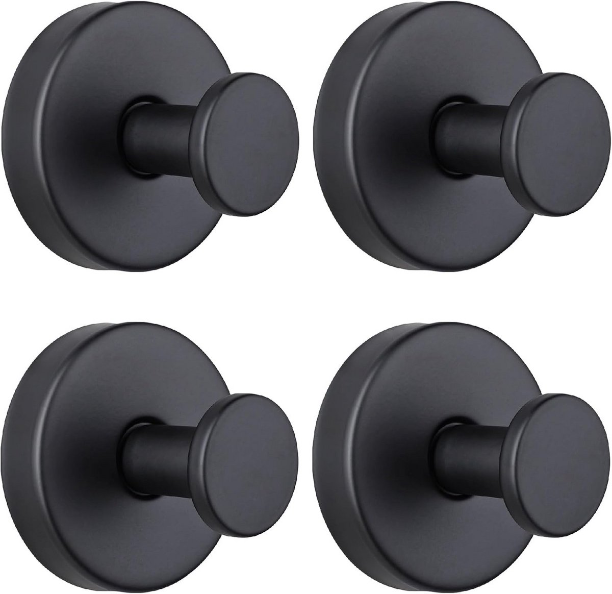 Sterke Zuignap Haken (4 Stuks) voor Douche, Keuken en Badkamer - RVS Hangers voor Handdoek