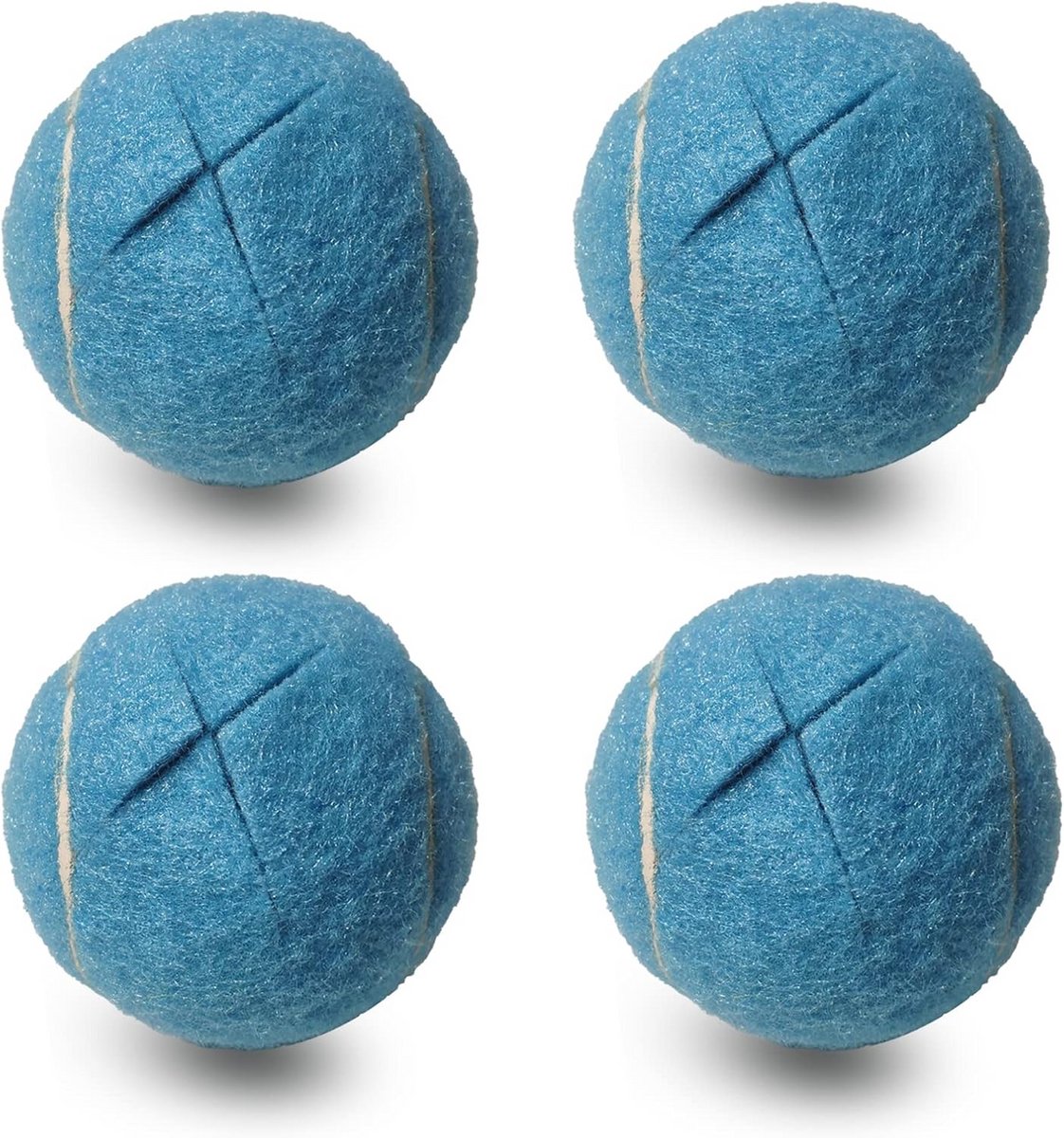 Tennisbal Voetjes - Stoelglijders Walker - Vloeren Beschermen - Voorgesneden Opening - 4 Stuks - Lichtblauw