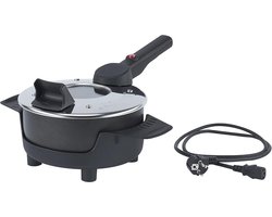 Multifunctionele Pan met Glazen Deksel en Antiaanbaklaag - 2L, 400W
