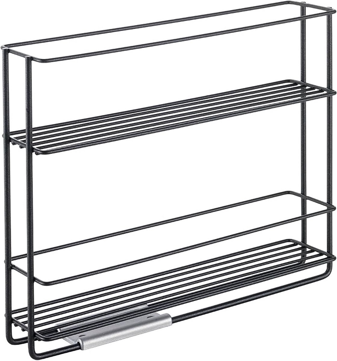 Kruidenrek Lava met TouchTherm-coating - Zwart - Compact 6x28x22 cm