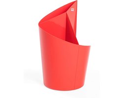 Domplex Chappel Flor 3R Multifunctional Umbrella Stand for Umbrella, Object Divider, Vase, Red, Small