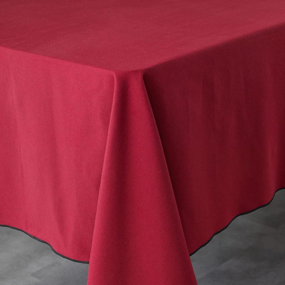 Ronde Tafelkleed Bordeaux 140 x 240 cm Rechthoekig Wasbaar