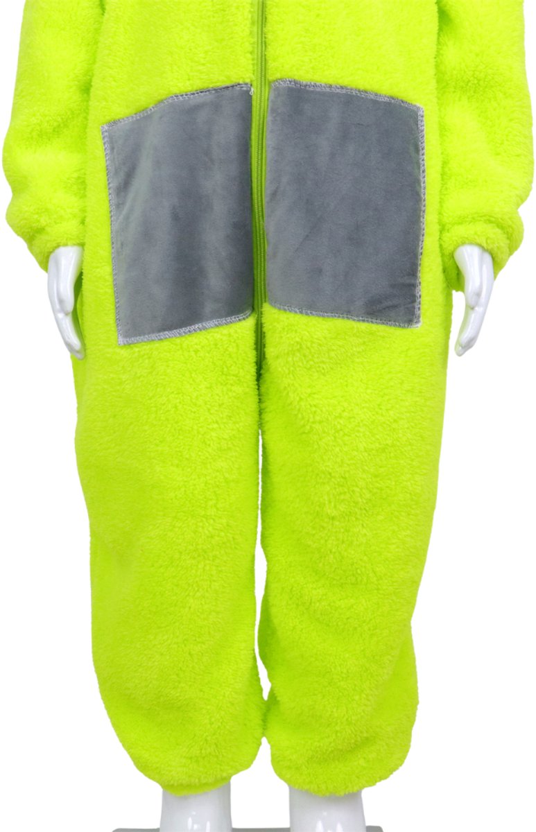 JOYAKIDS® Tele Onesie Kinderen | Groen Verkleedkostuum Kids | Carnavalskleding Jongens & Meisjes | Verkleedkleren Meisje Jongen | Pyjama | Tubbie Kostuum Kind | Carnaval kleding | Verkleedkleding | Verkleed als Dip | Groepskostuum | — afbeelding 12