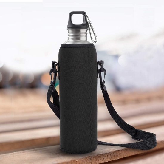 Thermosbekerhoes, verdikte bekerisolator, glazen bekerbeschermer, waterfleshoes, duikbekerhoes, zwart — afbeelding 4