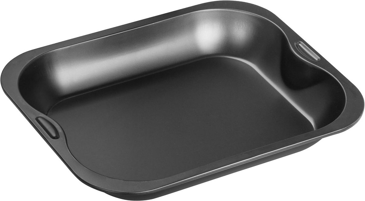 Ovenvaste Schaal Zwart Emaille 33x27x5 cm - Bakvorm voor Oven en Magnetron