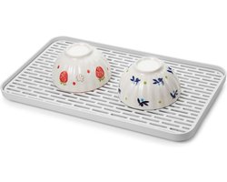 Lonian 2 Tier Drain Tray, Drainer Drying Rack, Tea Tray for Cup Bowl, Fruit Storage