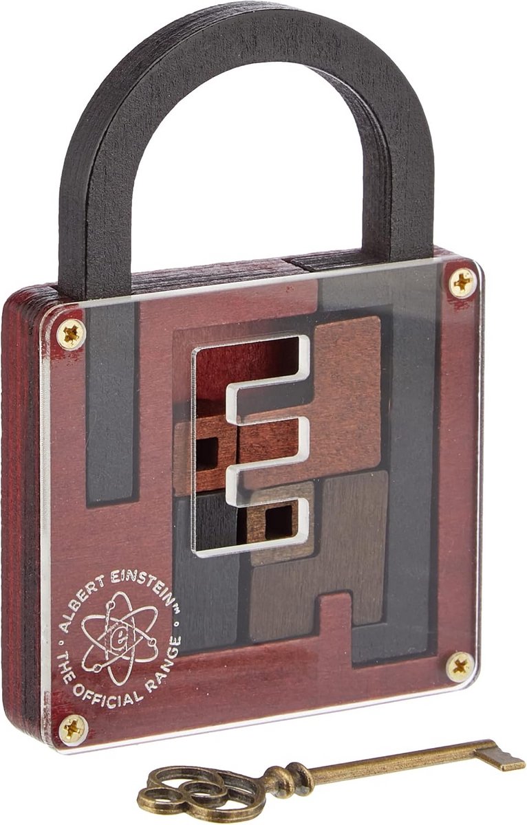 Houten Geduldspel Puzzel Albert Einstein Denkslot Hersenkraker