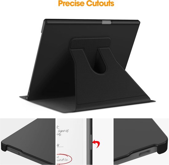Dunne Beschermhoes met Slaap/Waakfunctie voor 11.8 Inch E-reader Penhouder Zwart — afbeelding 3