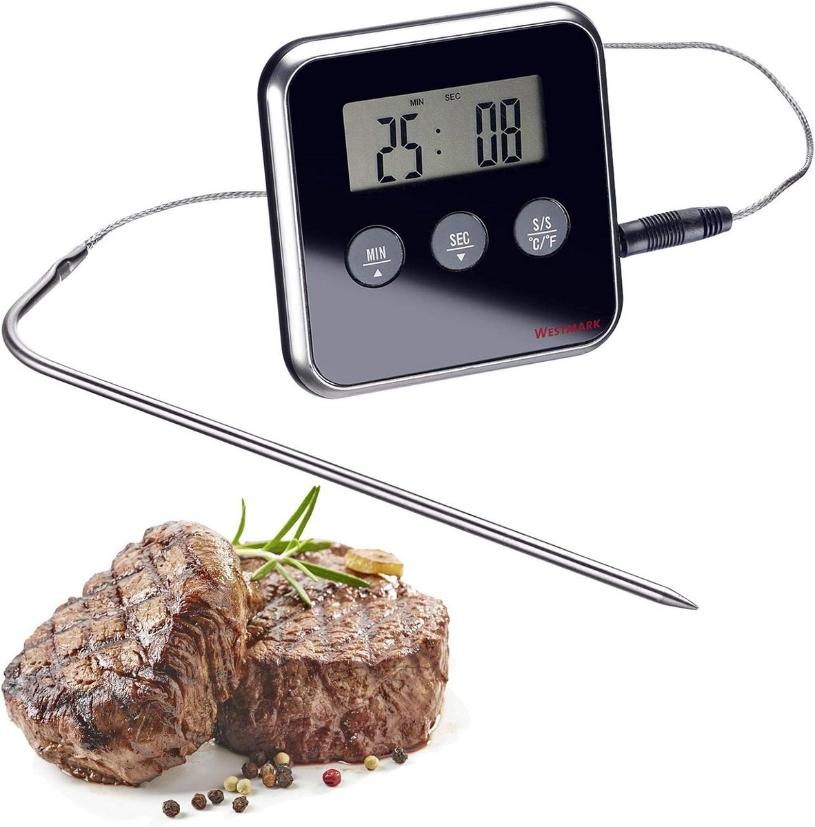 Digitale Braadthermometer met Alarm en Instelbare Kerntemperatuur