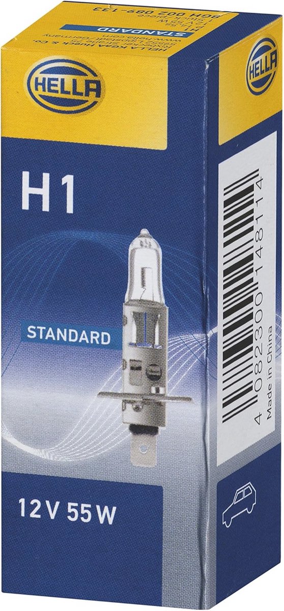 Halogeen Gloeilamp H1 - 12V - 55W - Standaard - P14,5s - 1 Stuk