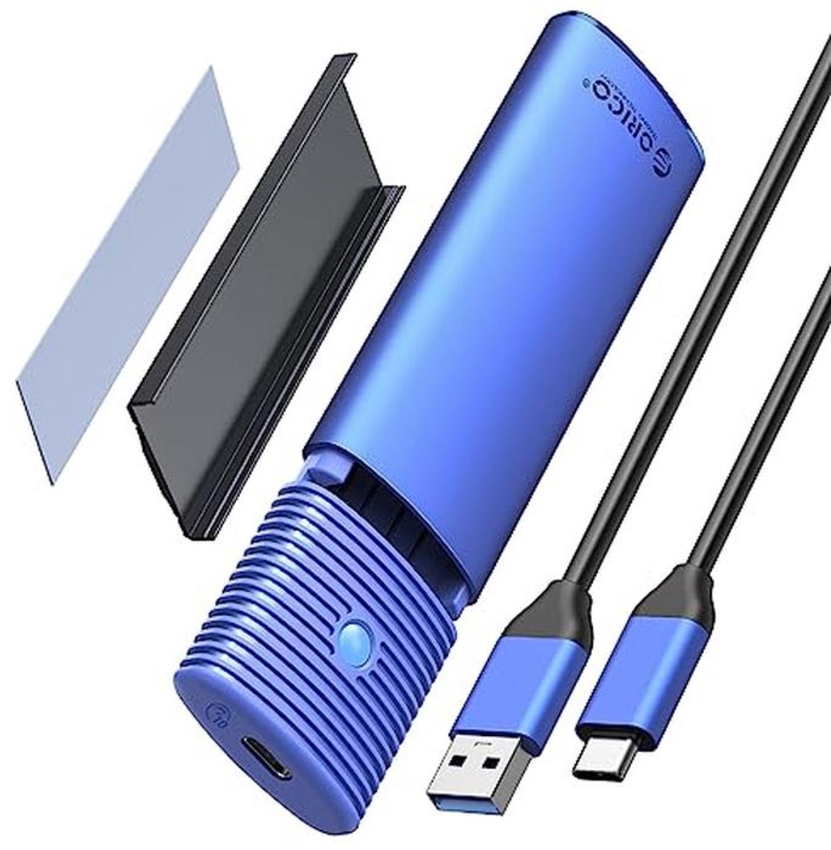 M.2 NVMe SSD Behuizing met USB 3.2 C 10Gbps Adapter voor PCIe M-Key/M+B Key