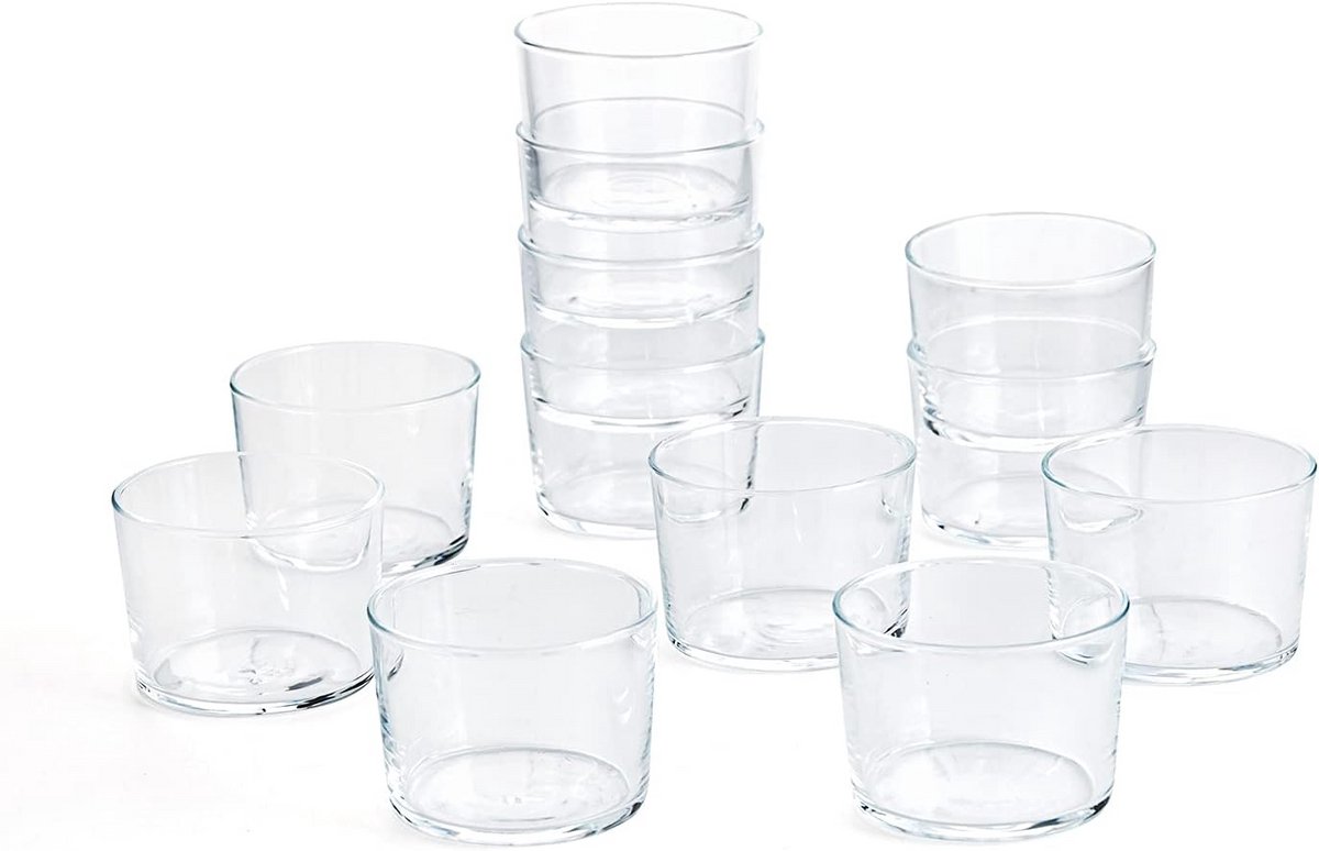 Set van 12 Glazen Drinkglazen - 23 cl - Perfect voor Drankjes en Water