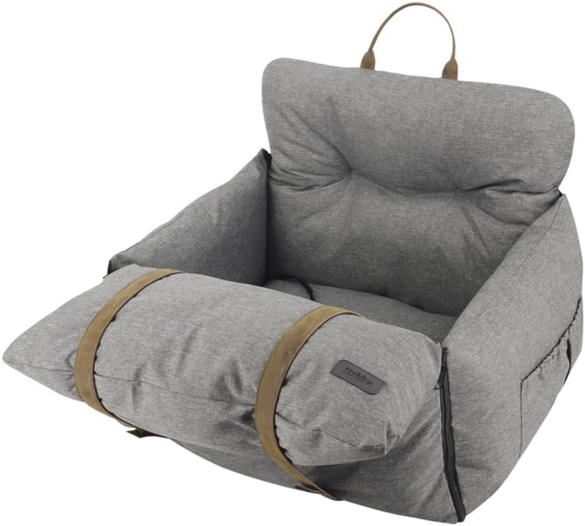Comfortabel Reisbed voor Honden - Lichtgrijs, 60 x 50 x 43 cm