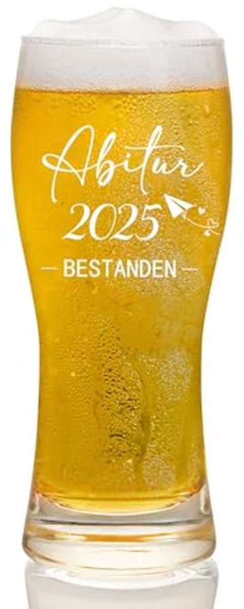 Bierglas 460 ml - Cadeaus voor Eindexamen 2025 en Afstuderen Decoratie