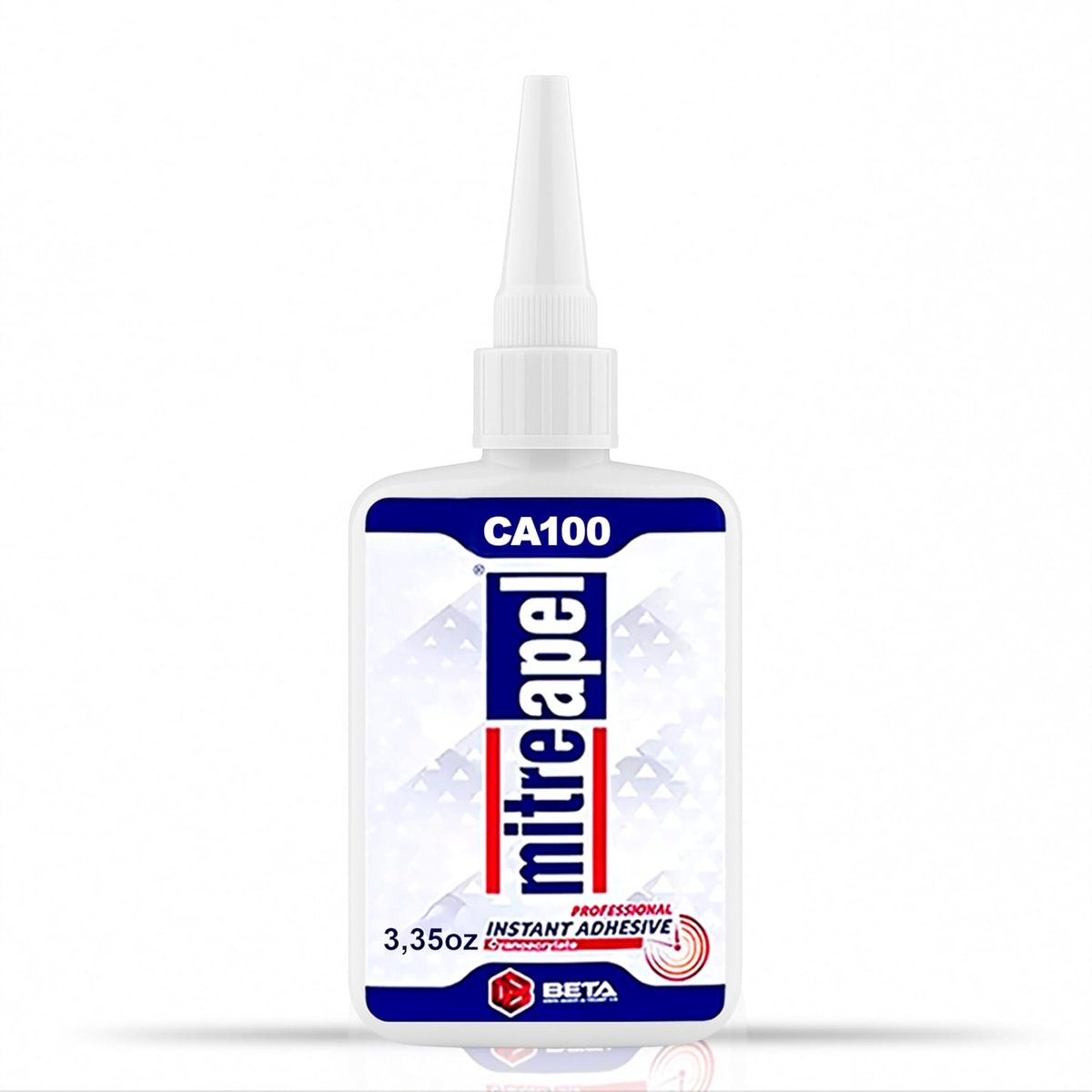 Mitreapel CA Secondelijm – 1 × CA 100 – Superlijm – Sterke Cyanoacrylaatlijm – Snelle Hechting – Geschikt voor Houtbewerking, Modelbouw en Timmerwerk